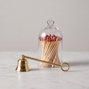 Brass Candle Snuffer & Match Cloche